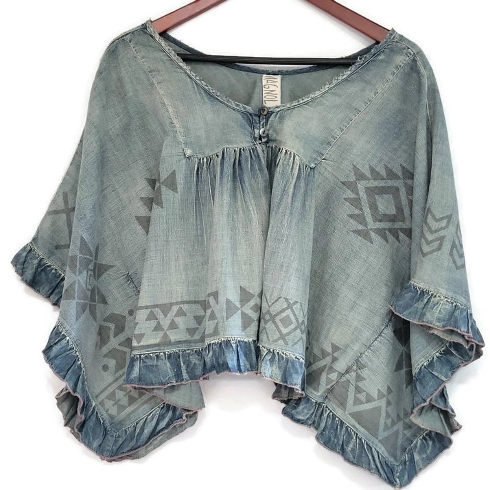 Magnolia Pearl Top "Denim" One Size